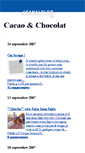 Mobile Screenshot of cacaochocolat.canalblog.com
