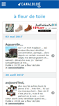 Mobile Screenshot of afleur2toile.canalblog.com