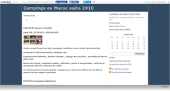 Desktop Screenshot of campingmaroc2010.canalblog.com