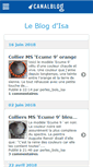 Mobile Screenshot of isaperlesbois.canalblog.com