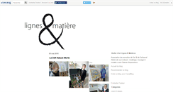 Desktop Screenshot of lignesetmatiere.canalblog.com