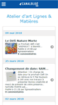Mobile Screenshot of lignesetmatiere.canalblog.com