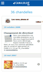 Mobile Screenshot of 36chandelles.canalblog.com