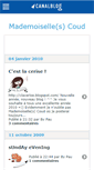 Mobile Screenshot of mademoisellecoud.canalblog.com