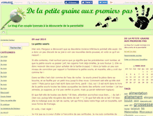 Tablet Screenshot of delagraineauxpas.canalblog.com