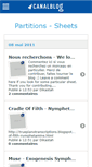 Mobile Screenshot of freesheets.canalblog.com