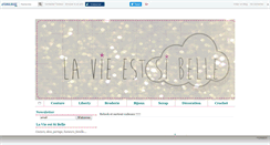 Desktop Screenshot of lavieestsibelle.canalblog.com