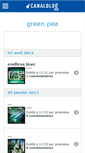 Mobile Screenshot of greenpea.canalblog.com