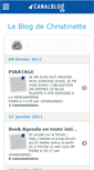 Mobile Screenshot of christinette.canalblog.com