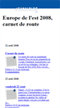 Mobile Screenshot of carnetroute2008.canalblog.com