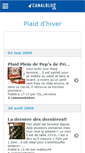 Mobile Screenshot of plaidhiver.canalblog.com