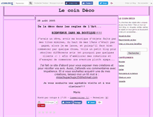 Tablet Screenshot of lecoindeco.canalblog.com