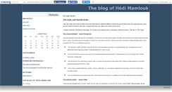 Desktop Screenshot of hedimamlouk.canalblog.com