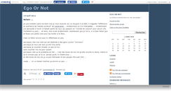 Desktop Screenshot of egoornot.canalblog.com