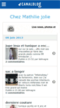 Mobile Screenshot of chezmathilie.canalblog.com