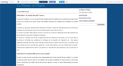Desktop Screenshot of laplumeetlepee.canalblog.com