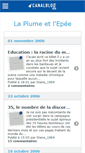 Mobile Screenshot of laplumeetlepee.canalblog.com