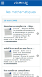 Mobile Screenshot of mathematiques.canalblog.com