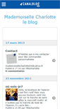 Mobile Screenshot of mlecharlotte.canalblog.com