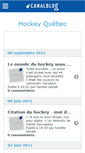 Mobile Screenshot of hockeyquebec.canalblog.com