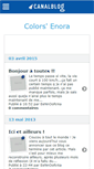 Mobile Screenshot of colorsenora.canalblog.com