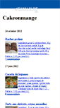 Mobile Screenshot of cakeonmange.canalblog.com