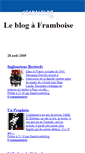 Mobile Screenshot of framboiseleblog.canalblog.com