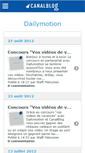 Mobile Screenshot of dailymotion.canalblog.com