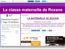 Tablet Screenshot of maternelderoxane.canalblog.com