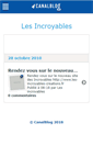 Mobile Screenshot of lesincroyables.canalblog.com