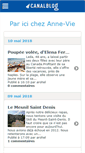 Mobile Screenshot of chezannevie.canalblog.com