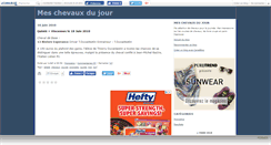 Desktop Screenshot of chevauxdujour.canalblog.com