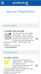 Mobile Screenshot of jeannemagdeleine.canalblog.com
