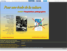 Tablet Screenshot of ecoledelaculture.canalblog.com