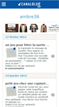 Mobile Screenshot of ambre36.canalblog.com