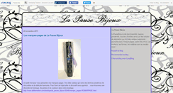 Desktop Screenshot of lapausebijoux.canalblog.com