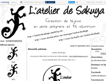 Tablet Screenshot of latelierdesakuya.canalblog.com