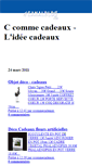 Mobile Screenshot of ccommecadeaux.canalblog.com