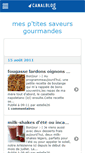 Mobile Screenshot of mesptitessaveurs.canalblog.com