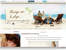 Tablet Screenshot of mariageetplage.canalblog.com