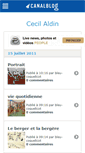 Mobile Screenshot of cecilaldin.canalblog.com