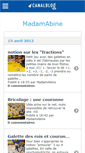Mobile Screenshot of madamabine.canalblog.com