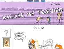 Tablet Screenshot of excusemeteacher.canalblog.com