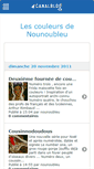Mobile Screenshot of nounoubleu.canalblog.com