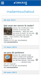 Mobile Screenshot of madamtouchatout.canalblog.com