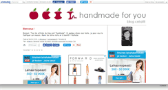 Desktop Screenshot of handmadeforyou.canalblog.com
