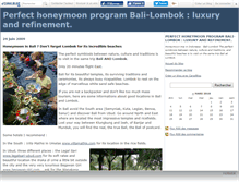 Tablet Screenshot of honeymoonbali.canalblog.com