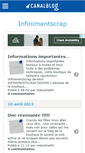 Mobile Screenshot of infinimentscrap.canalblog.com
