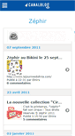 Mobile Screenshot of leblogdezephir.canalblog.com