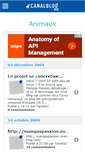 Mobile Screenshot of animauxtoutchou.canalblog.com